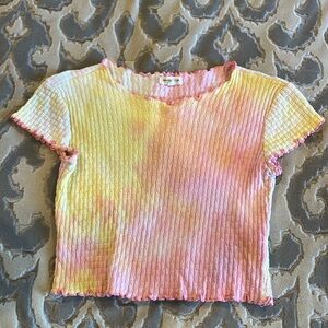 Heart & Hips women’s crop tie-dyed top